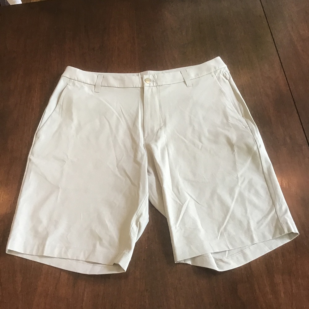 NEW Lululemon Commission Shorts ABC Ventlight Mesh Beige Tan 9" Golf Shorts 32